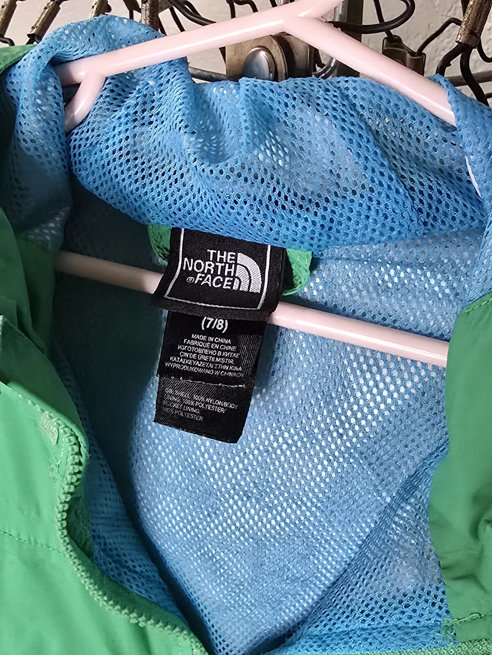 The North Face Kids' Bright Green Hooded Rain Jacket